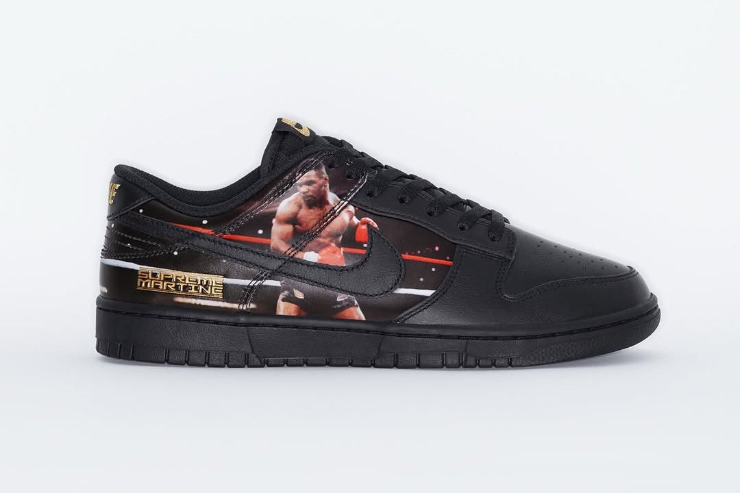 Supreme x Martine Rose Nike Dunk Low 'Mike Tyson' (photo: @supremenewyork)