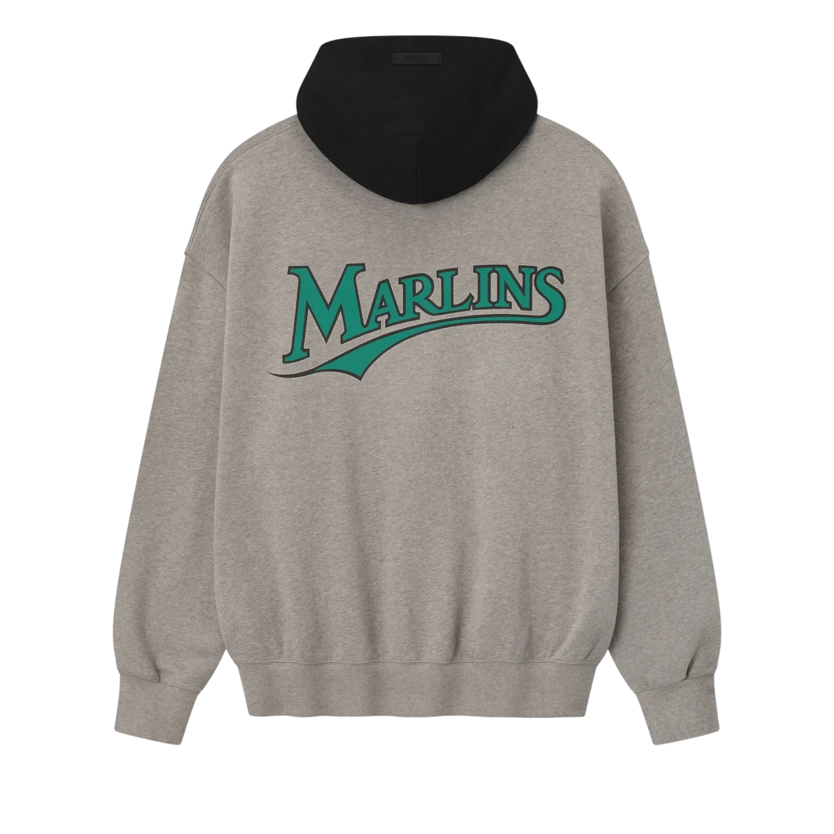 Fear of God Essentials Marlins Sport Hoodie Concrete Heather/Blk