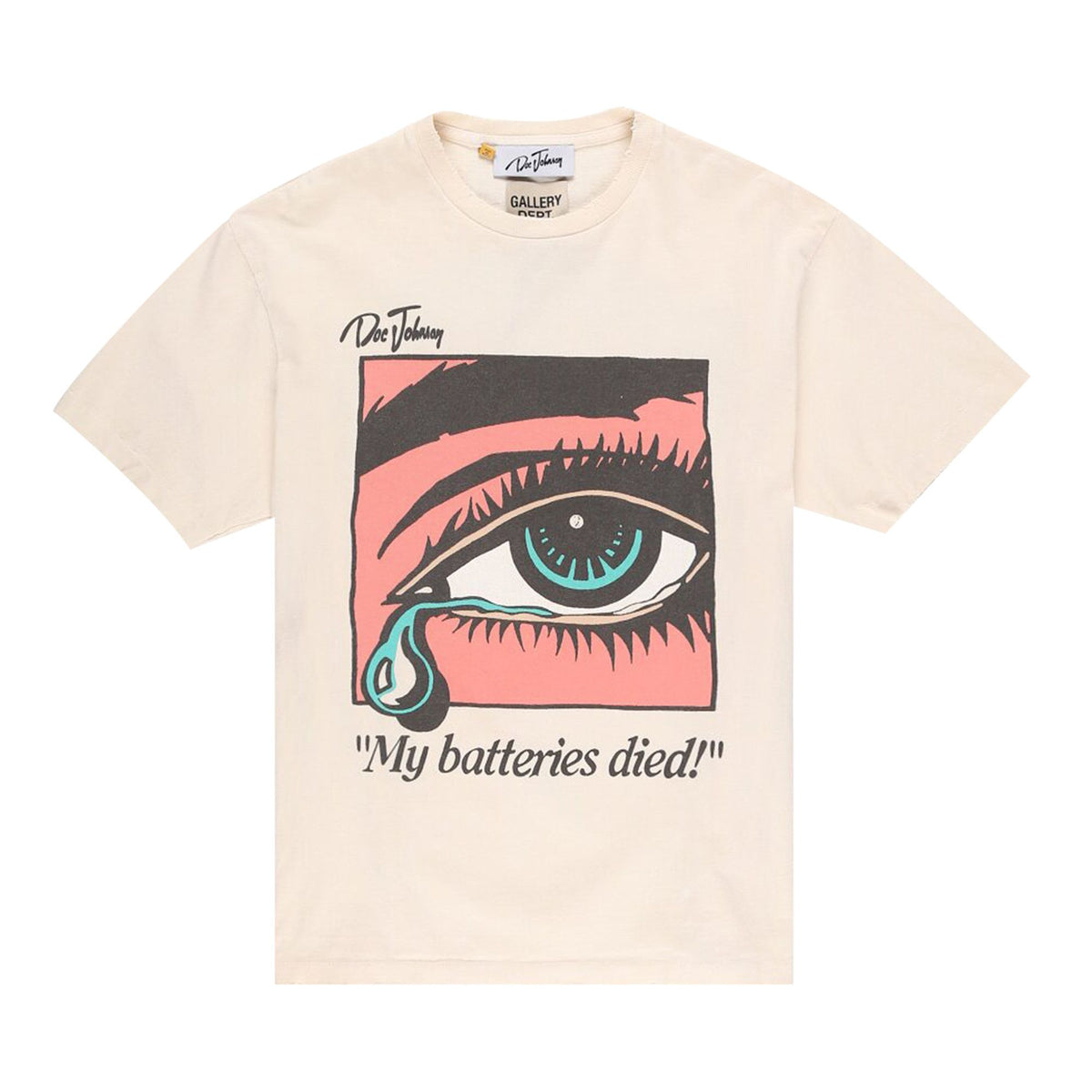 Gallery Dept. Dead Batteries Tee White front