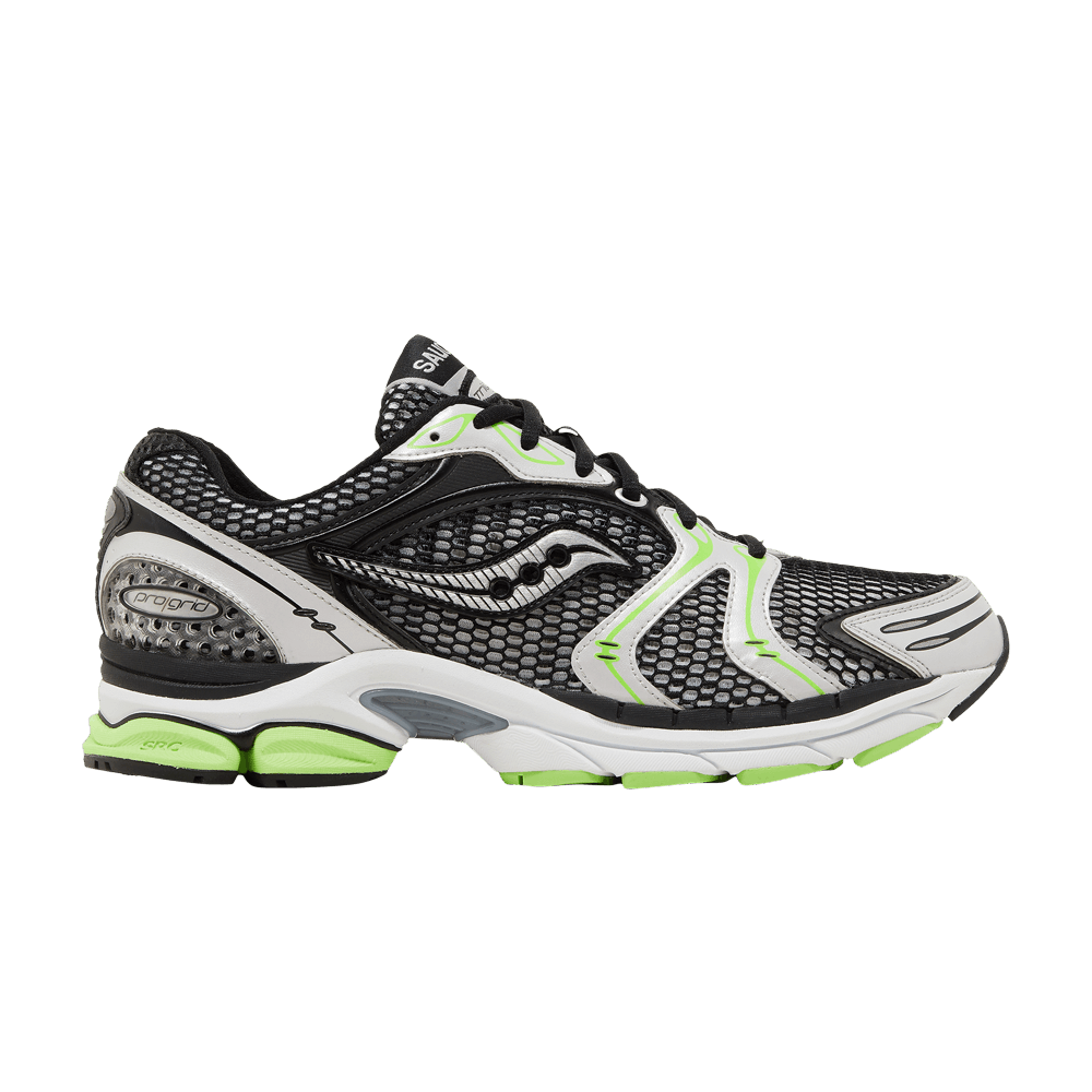Saucony ProGrid Triumph 4 Black Silver Fluo Green