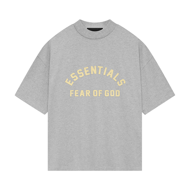 Fear of God Essentials Heavy Jersey Crewneck T-Shirt Light Heather Grey (SS24)