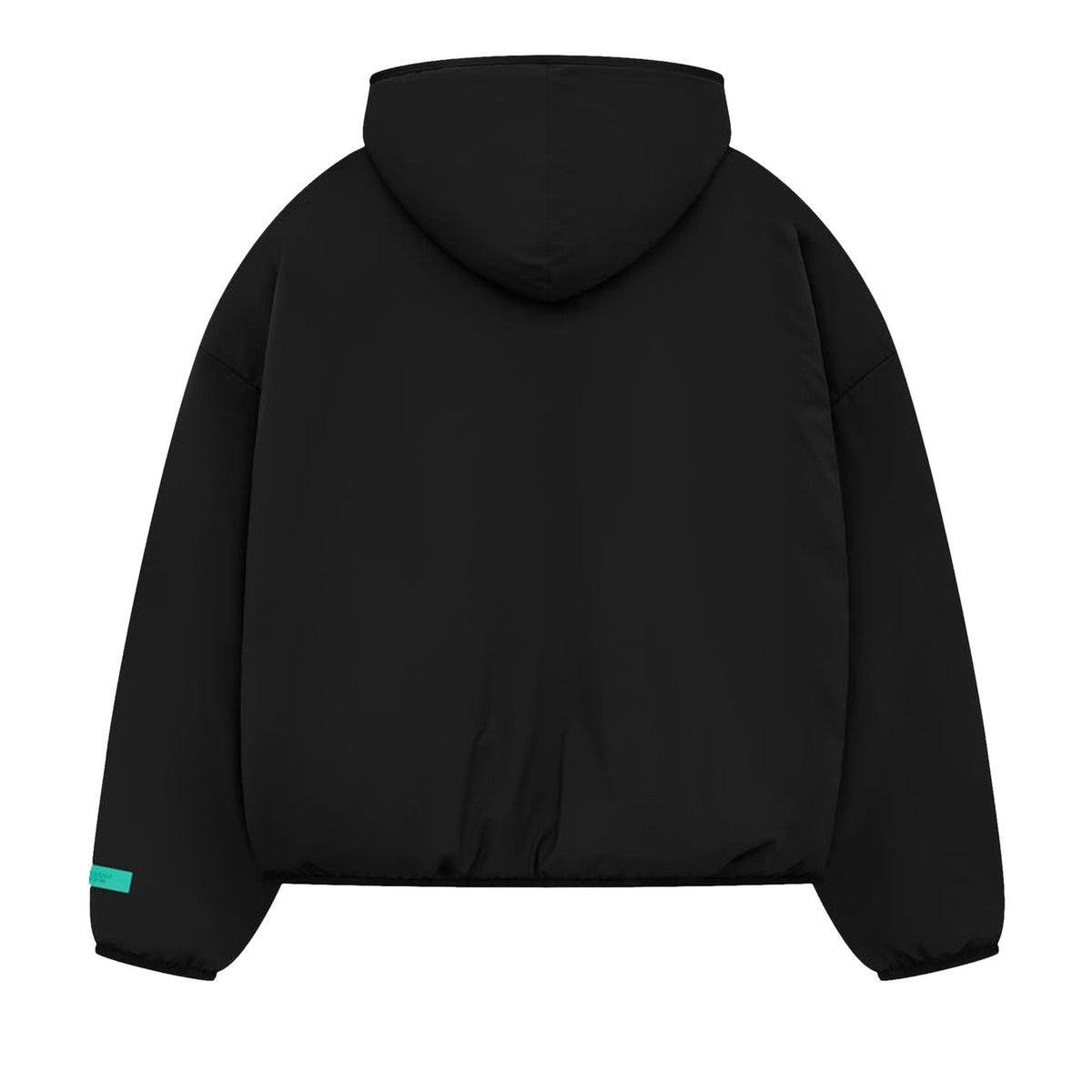 Fear of God Essentials Nylon Filled Half Zip Hoodie Jet Black (SS24)