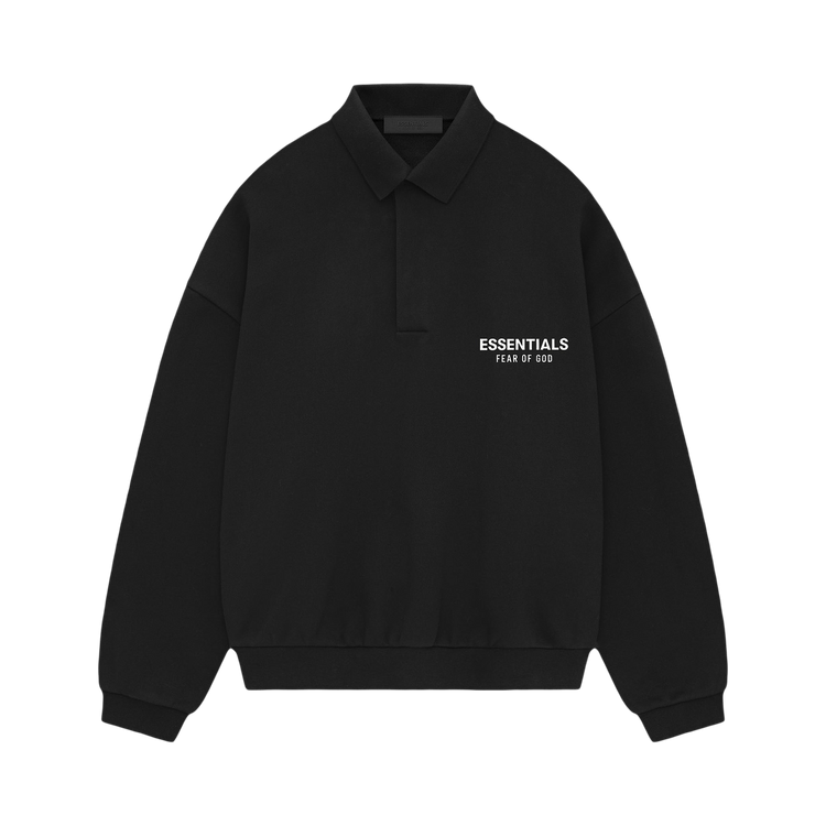 Fear of God Essentials Fleece Polo Black (FW24)