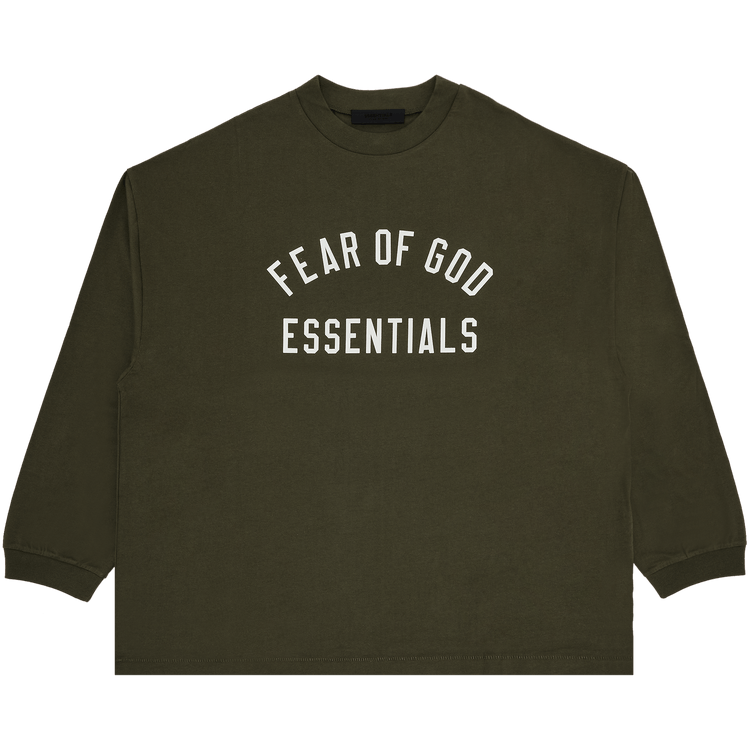 Fear of God Essentials Jersey Long-Sleeve Tee Military (FW24)