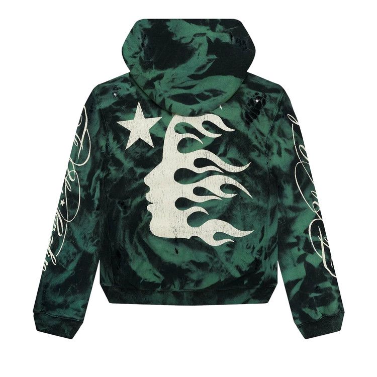 Hellstar Marble Paradise Hoodie Green/Black view 3