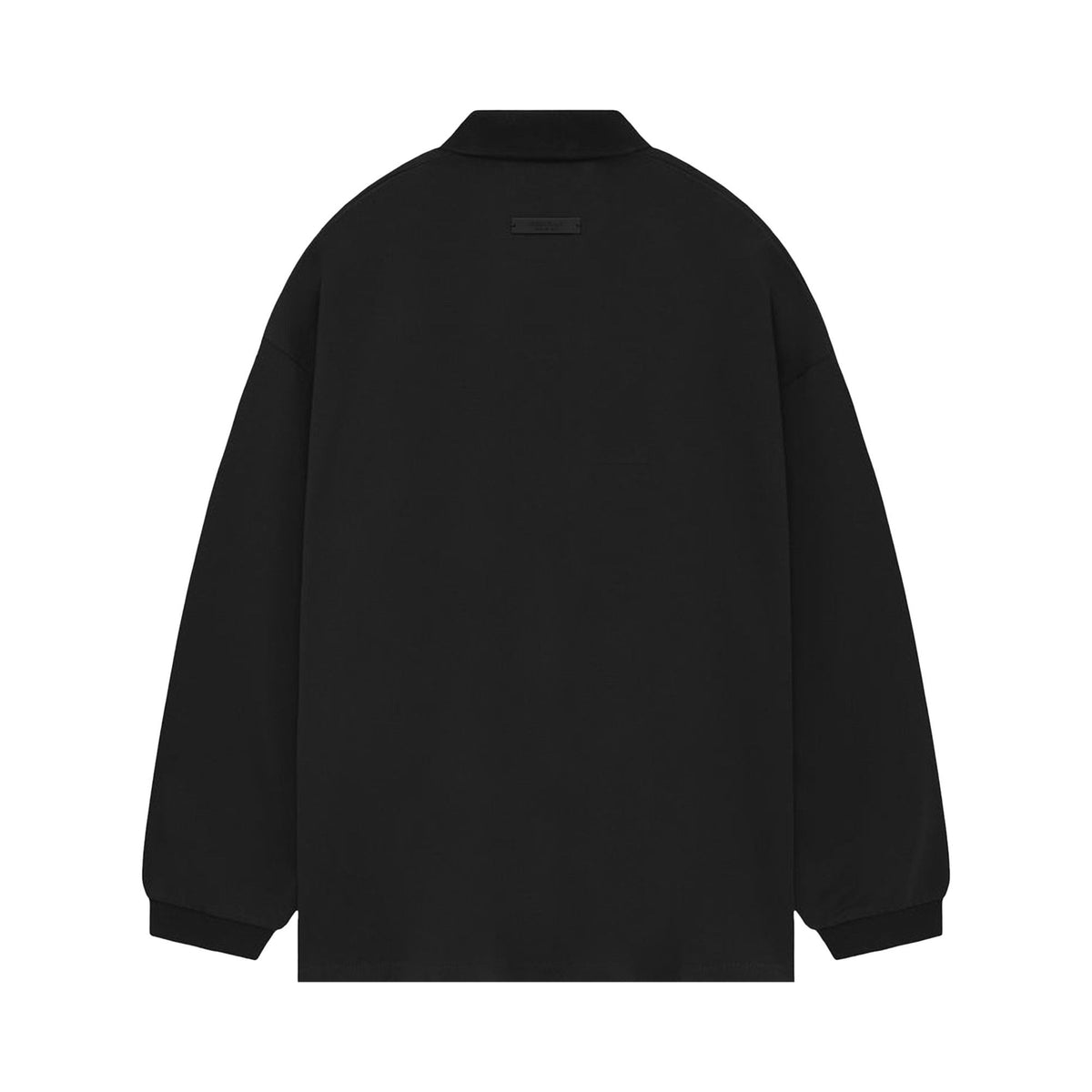 Fear of God Essentials Pique Long-Sleeve Polo Black (FW24)