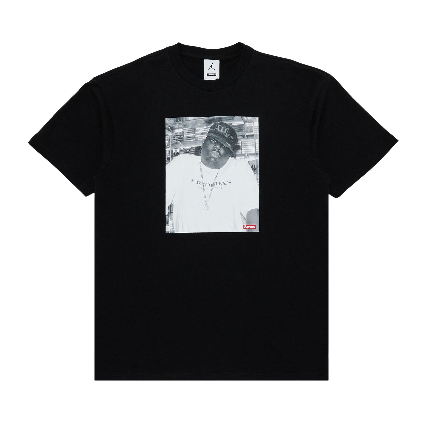 Supreme x Jordan Biggie S/S T-Shirt 'Black' (FW24) - Im Your Wardrobe
