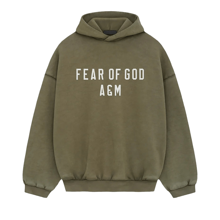 Fear of God Essentials Heavy Fleece Hoodie Military (FW24)