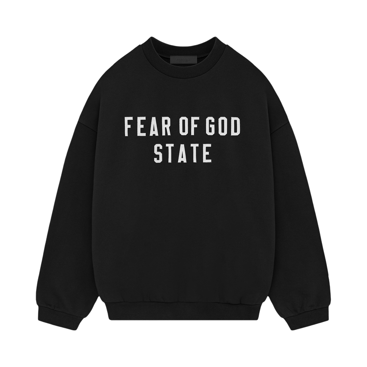 Fear of God Essentials Heavy Fleece Crewneck Black (FW24)