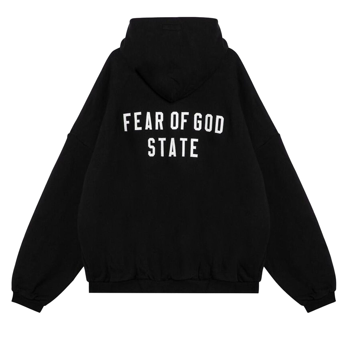 Fear of God Essentials Heavy Fleece Full Zip Hoodie Black (FW24)