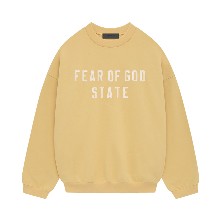Fear of God Essentials Heavy Fleece Crewneck Amber (FW24)