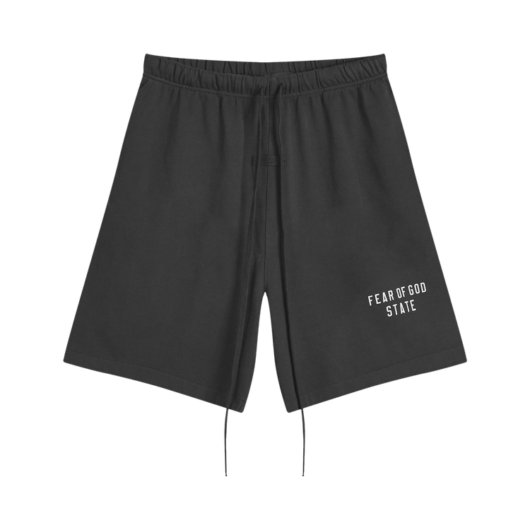 Fear of God Essentials Heavy Jersey Soccer Short Black (FW24)