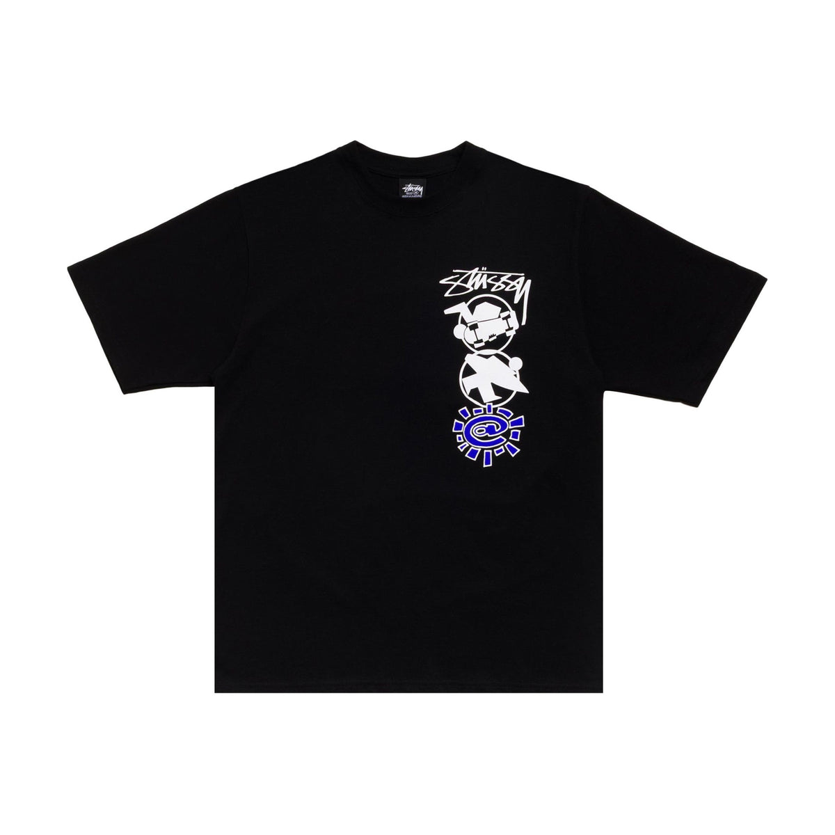 Stussy x Always Do What You Should Do Stack Tee Black front
