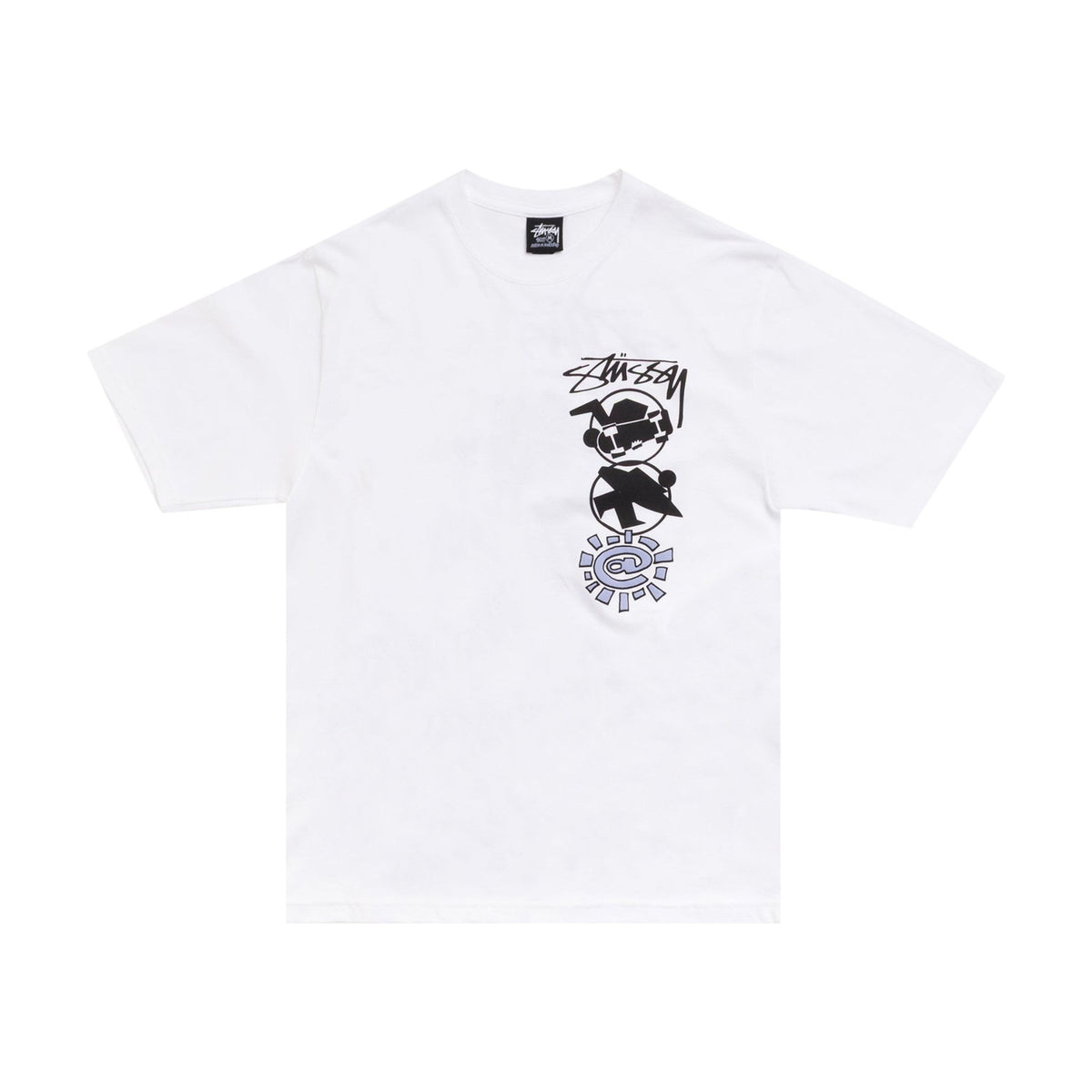 Stussy x Always Do What You Should Do Stack Tee White front