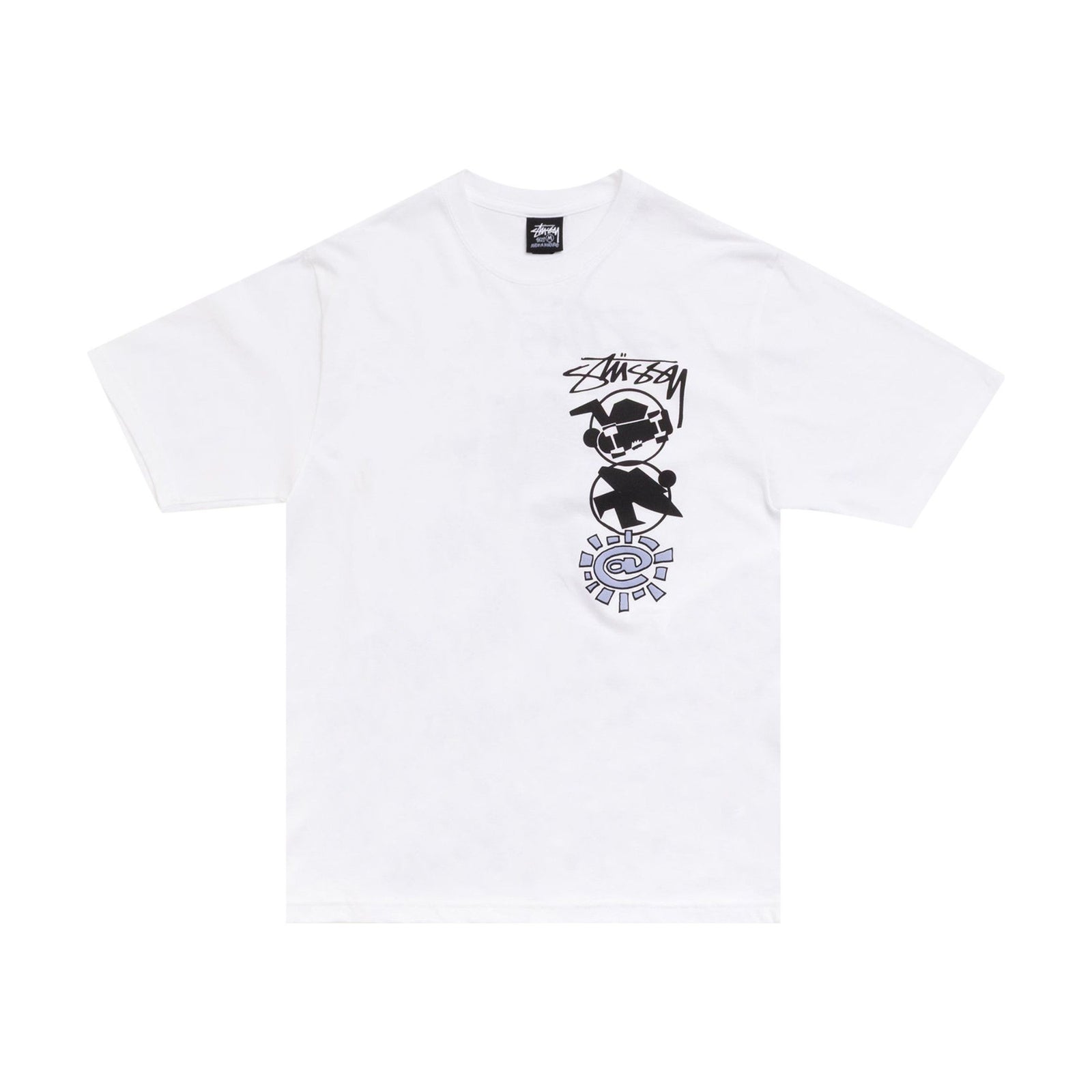 Stussy x Always Do What You Should Do Stack Tee White front