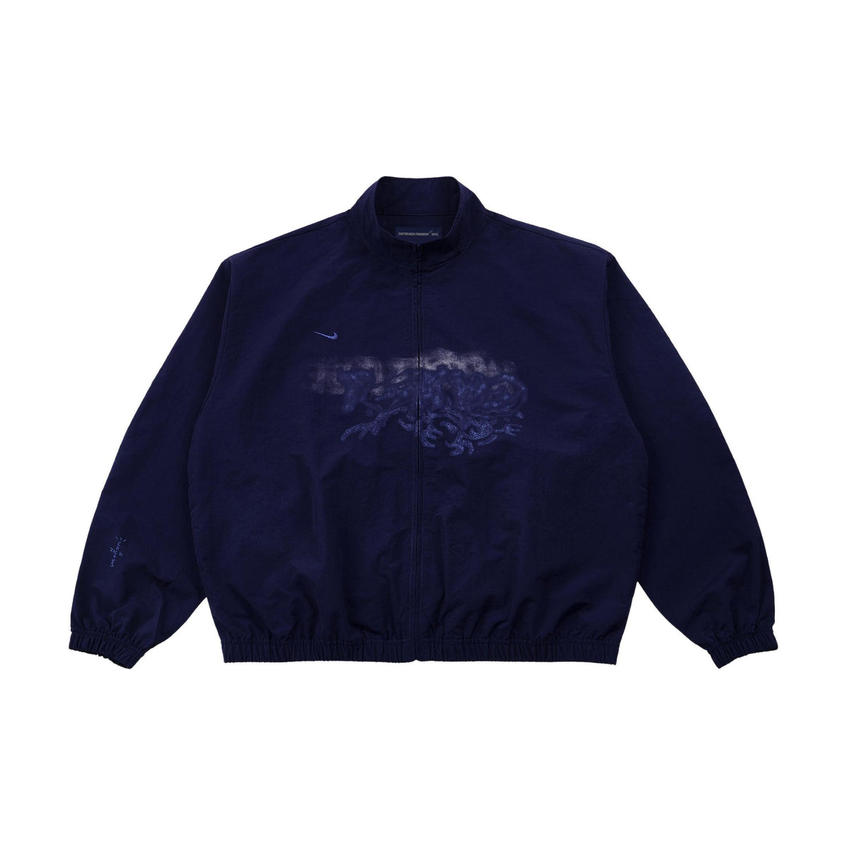 Travis Scott Cactus Jack x Fragment x Nike Tokyo Windbreaker Zip Jacket Navy front
