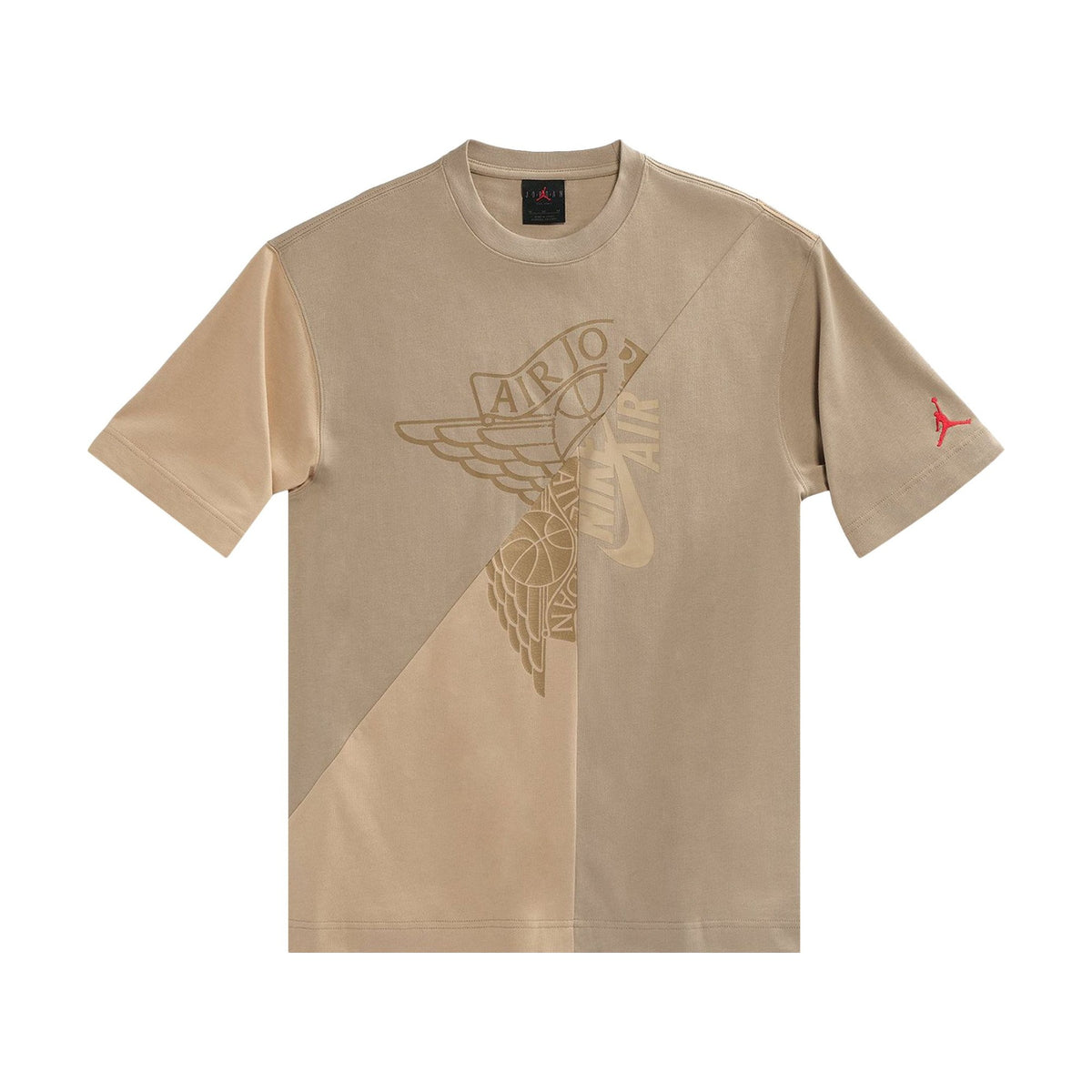 Jordan x Travis Scott Cactus Jack T-Shirt Khaki Desert front