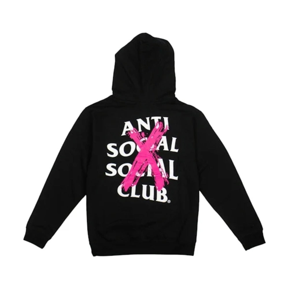 Anti Social Social Club Cancelled Hoodie Black/Pink front