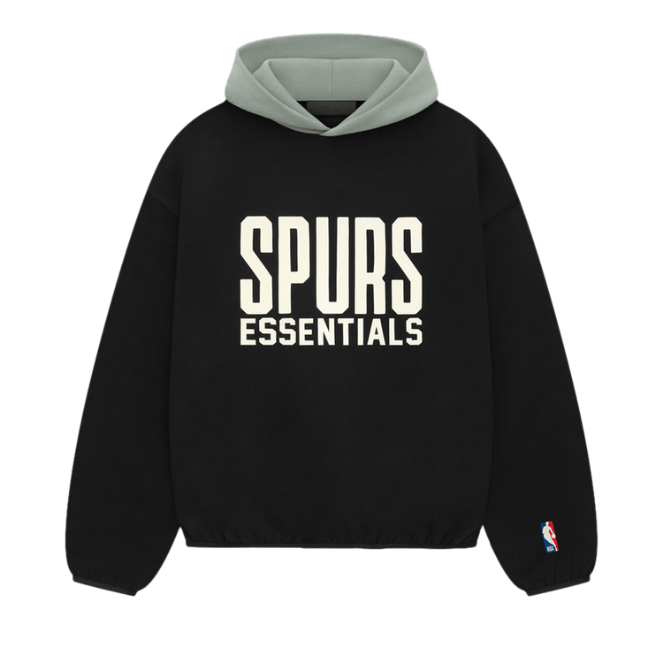 Fear of God Essentials x NBA Spurs Hoodie Black/Teal (SS25)