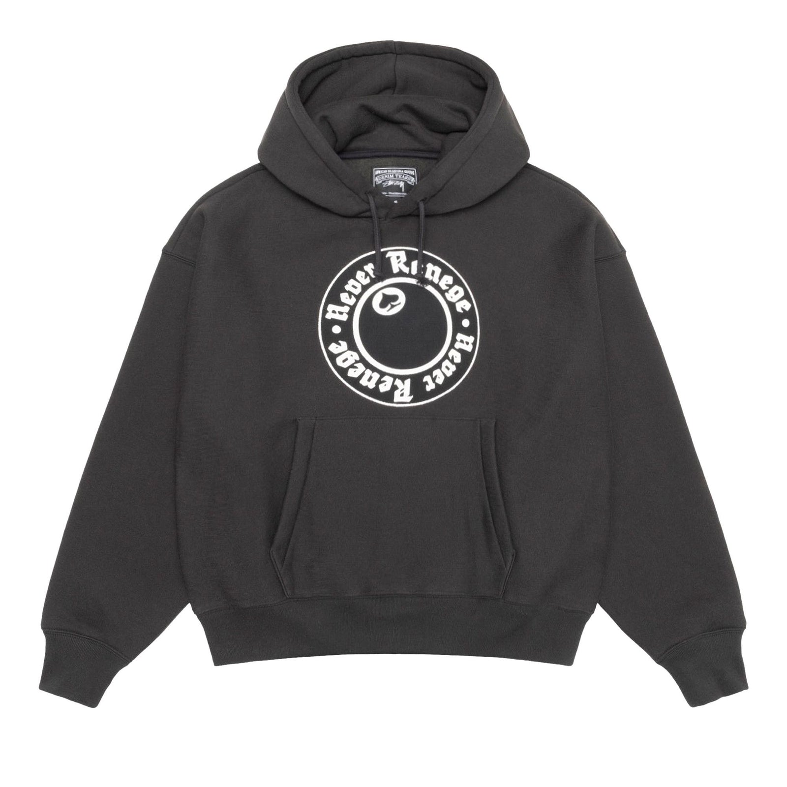 Stussy x Denim Tears Graphic Hoodie Black front