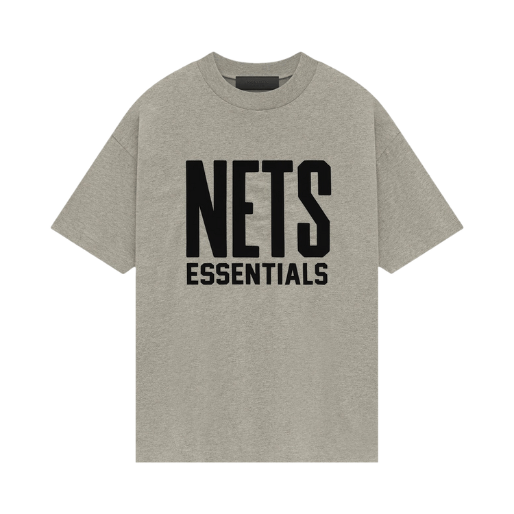 Fear of God Essentials x NBA Brooklyn Nets Tee Grey Black (FW24)