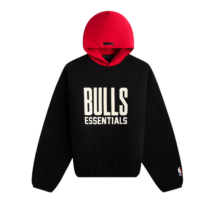 Fear of God Essentials x NBA Chicago Bulls Hoodie Black Red (FW24)