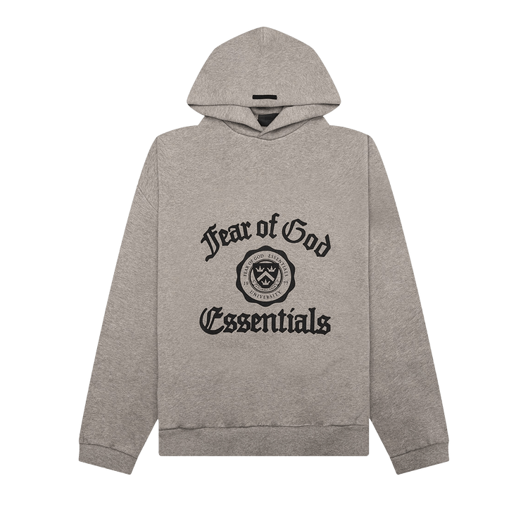 Fear of God Essentials Heavy Fleece Vintage Shrunken Hoodie Heather Grey (FW24)