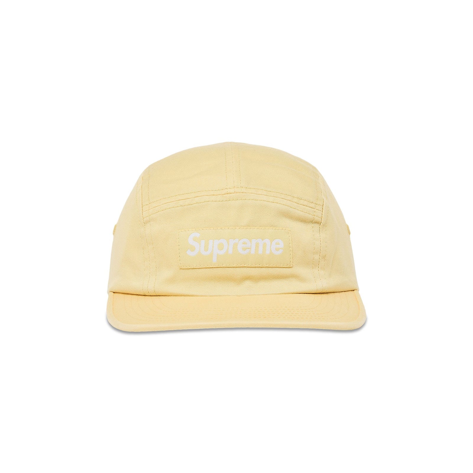 Supreme Washed Chino Twill Camp Cap (SS25) Light Yellow - Im Your Wardrobe