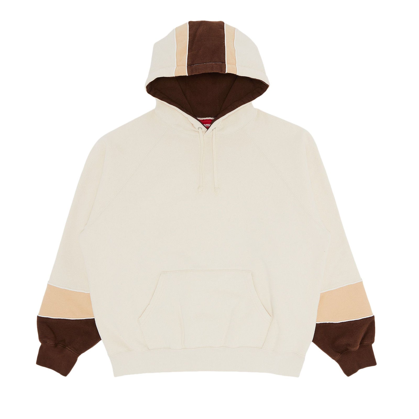 Supreme Paneled Hooded Sweatshirt Natural - Im Your Wardrobe