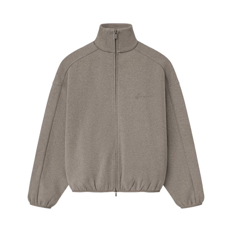 Fear of God Essentials Modern Fleece Track Jacket With Piping Homestead Heather (SS25)