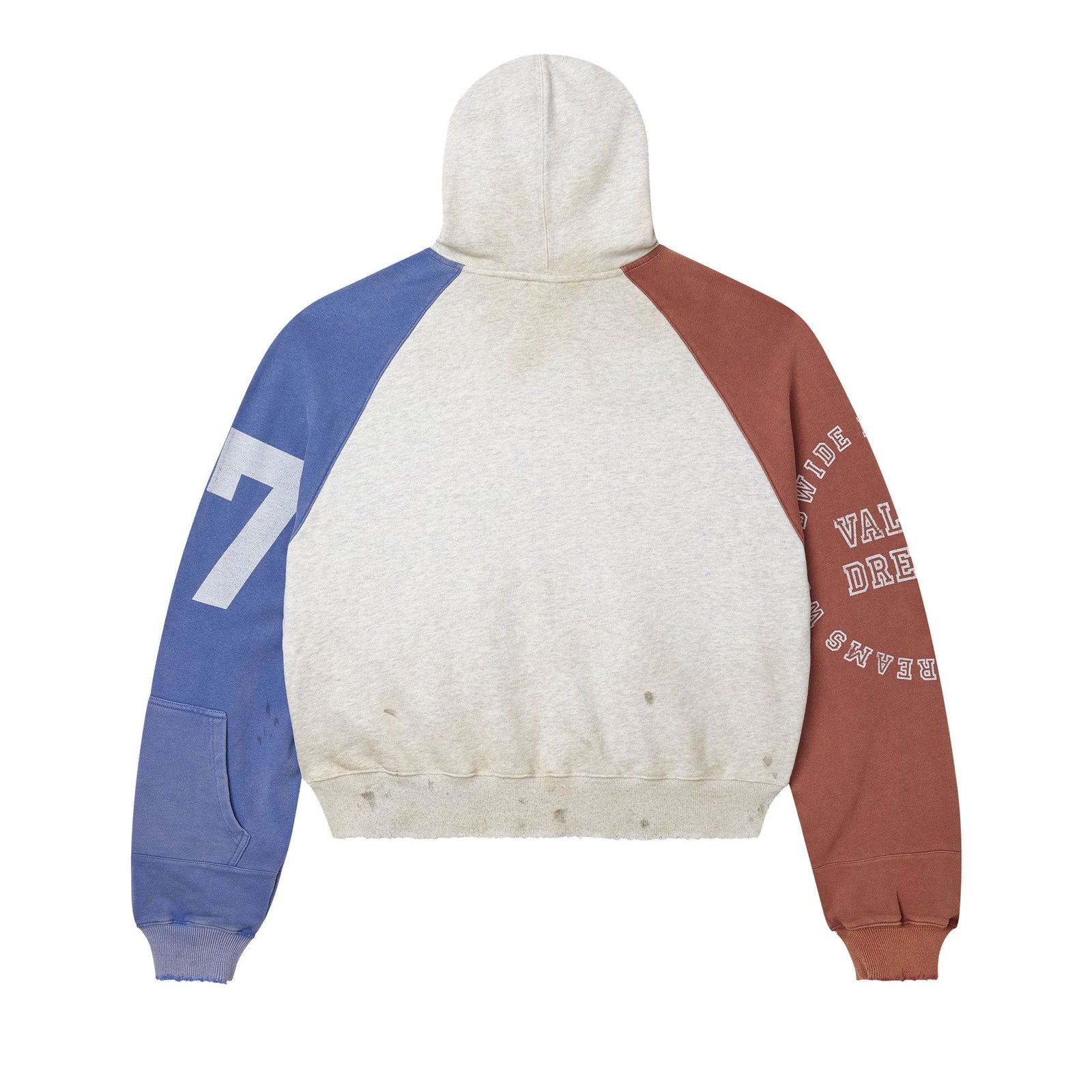 Vale Forever Patriot Chop and Screw Zip Up Hoodie Grey front