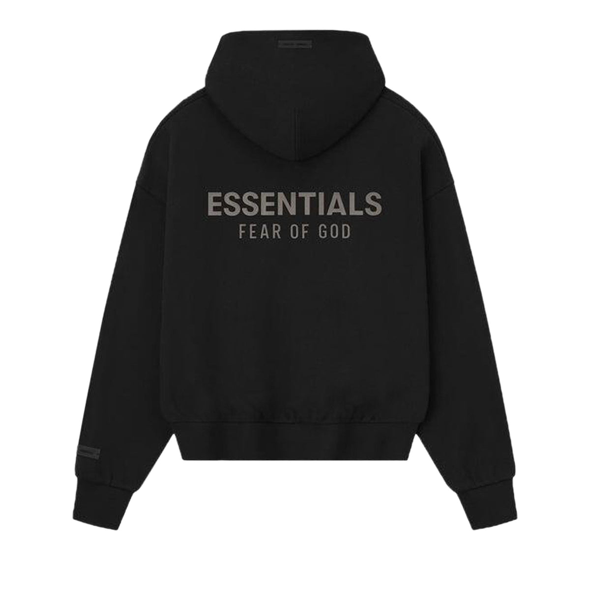 Fear of God Essentials Classic Full Zip Hoodie Jet Black (FW25)