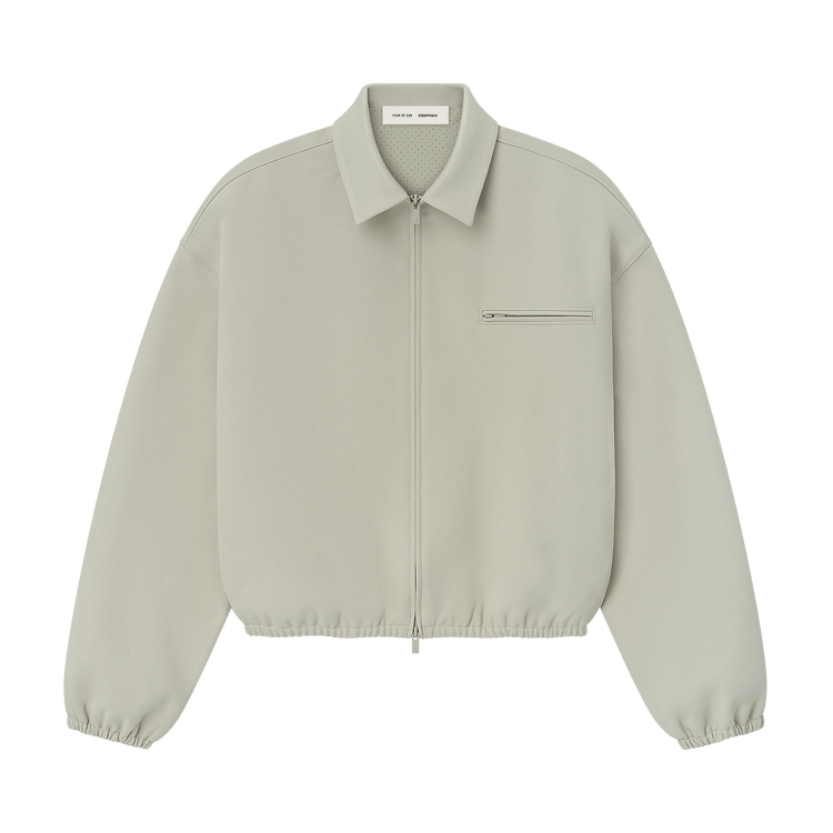 Fear of God Essentials Bonded Canvas Jacket Abbey Stone (FW25)