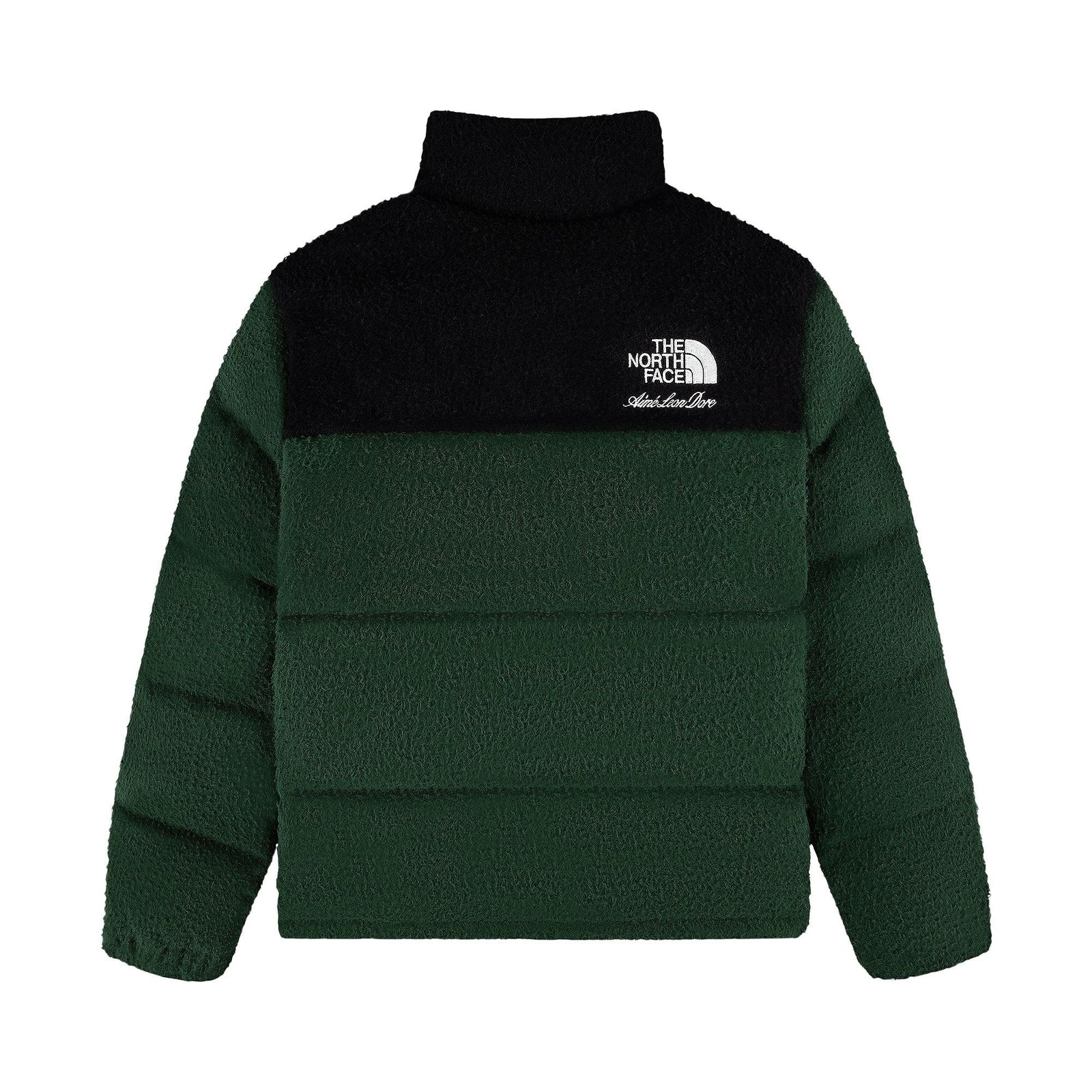 The North Face x Aime Leon Dore Casentino Nuptse Jacket Kombu Green front