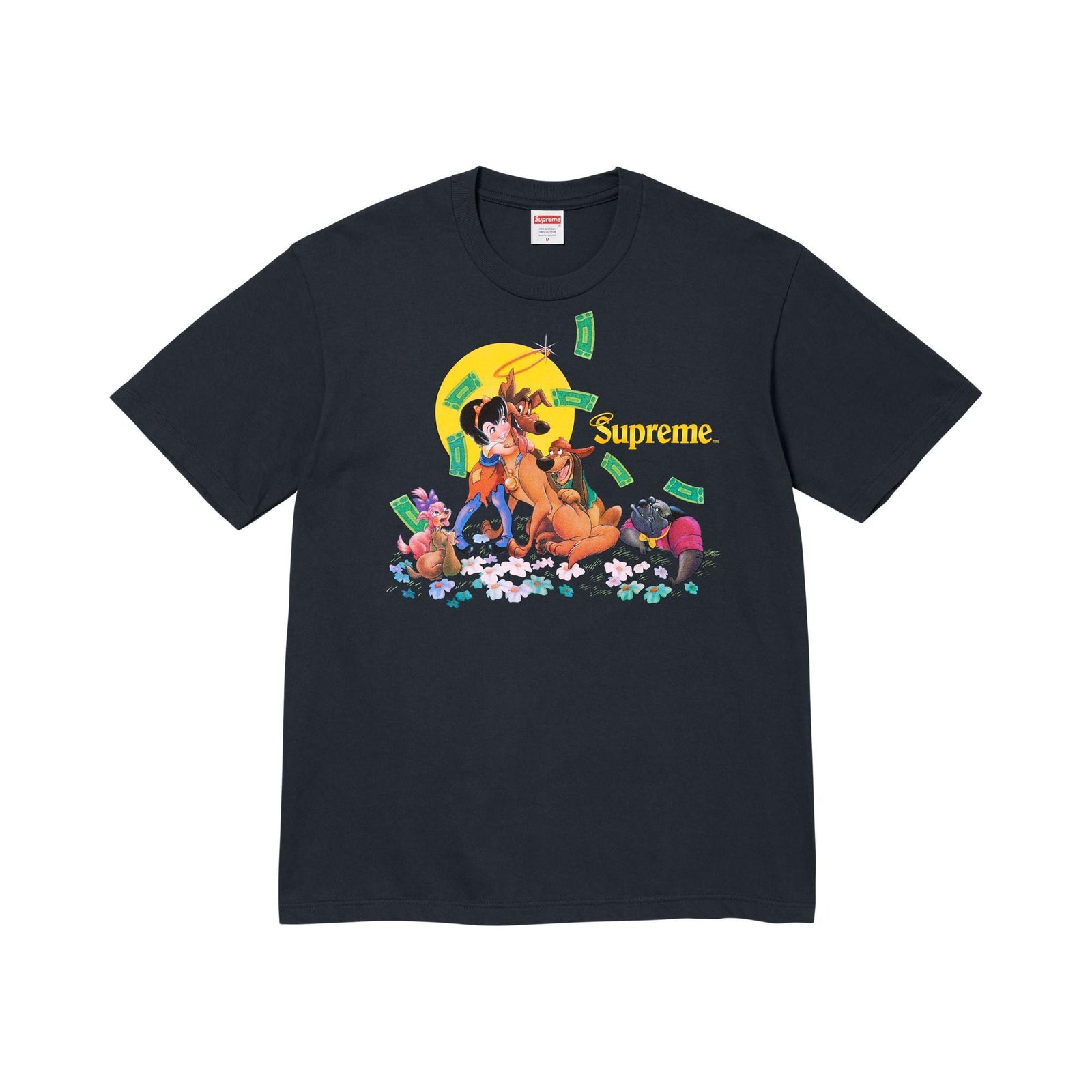 Supreme All Dogs Go To Heaven Tee Navy - Im Your Wardrobe