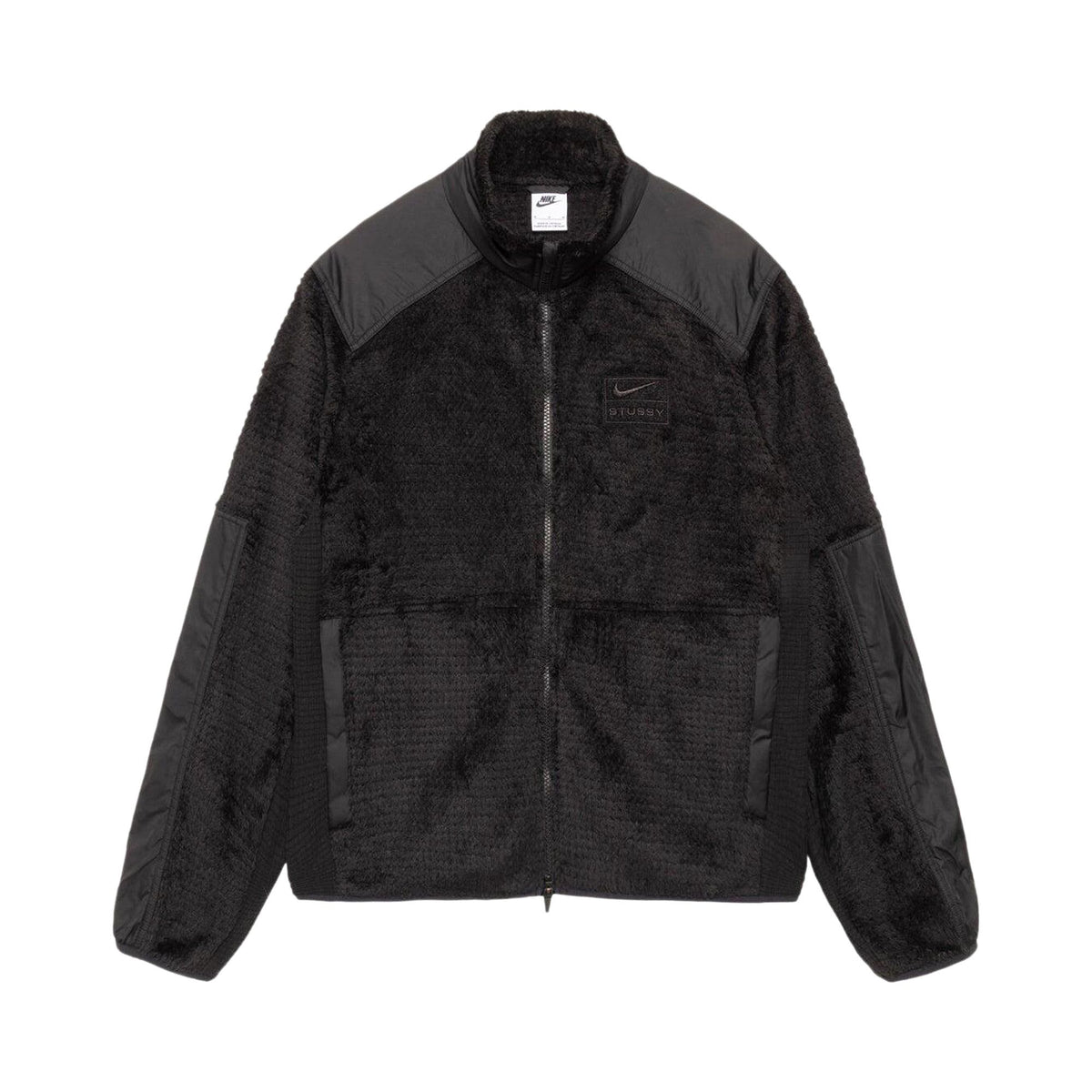 Stussy x Nike Full Zip Fleece Jacket Black front