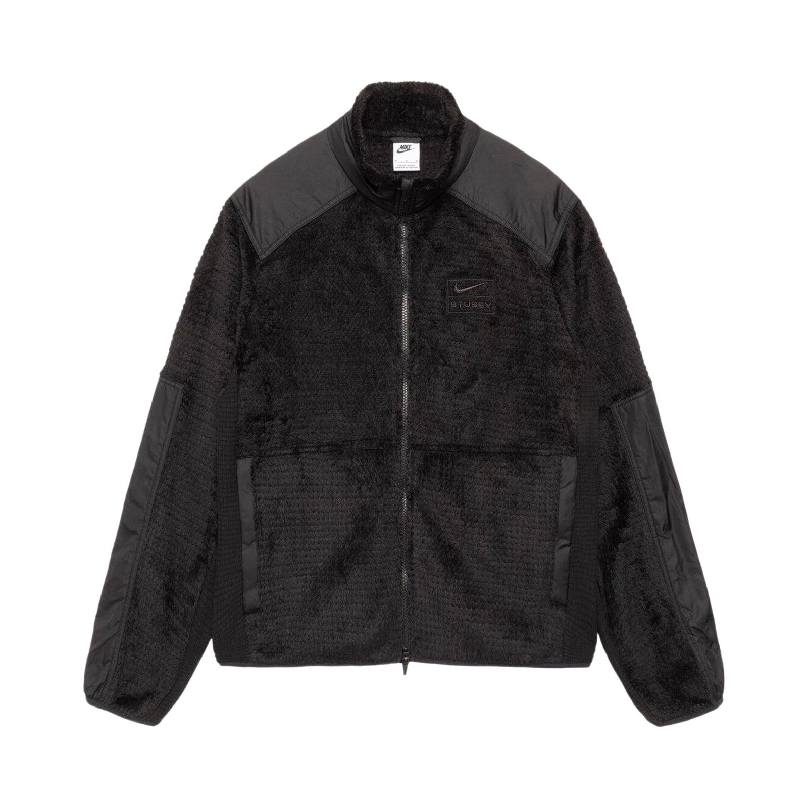 Stussy x Nike Full Zip Fleece Jacket Black front
