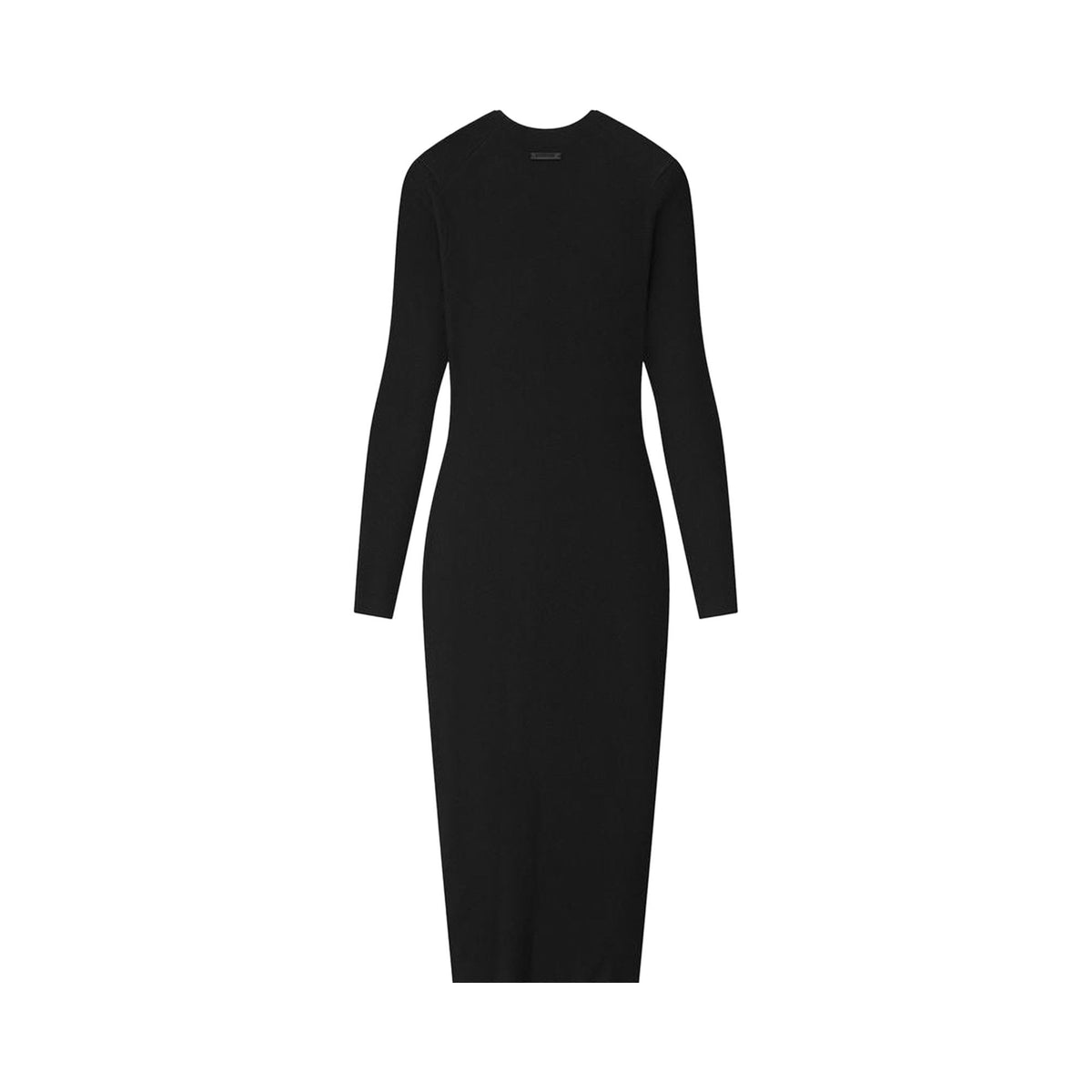 Fear of God Essentials Women's Rib Long-Sleeve Dress Vintage Black (FW25)