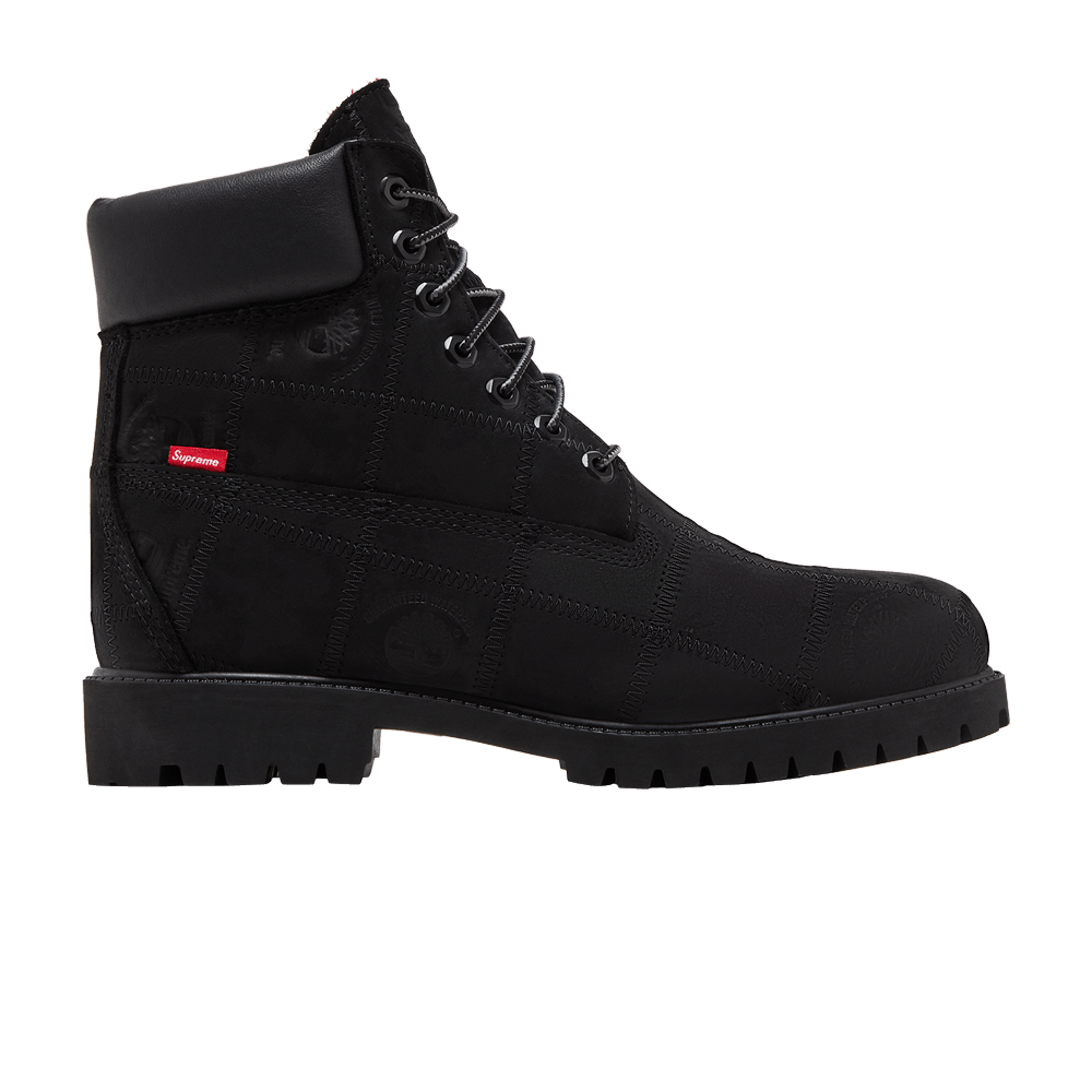 Timberland 6 Inch Premium Waterproof Boot x Supreme Patchwork Black - Im Your Wardrobe