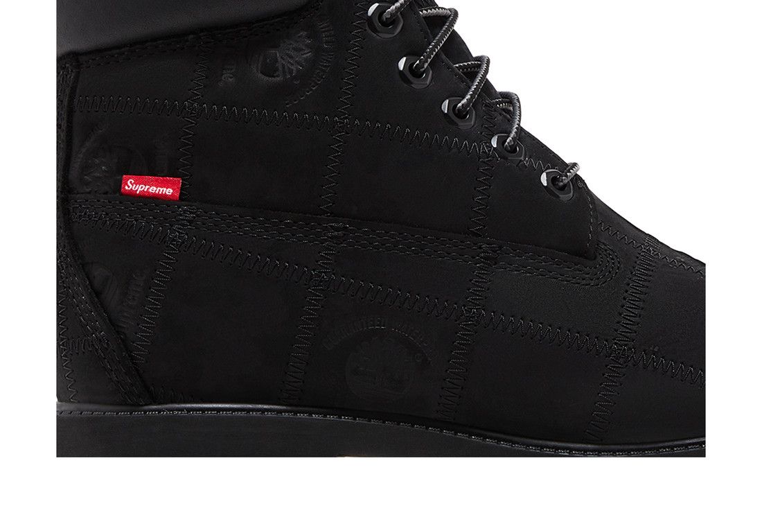 Timberland 6 Inch Premium Waterproof Boot x Supreme Patchwork Black - Im Your Wardrobe
