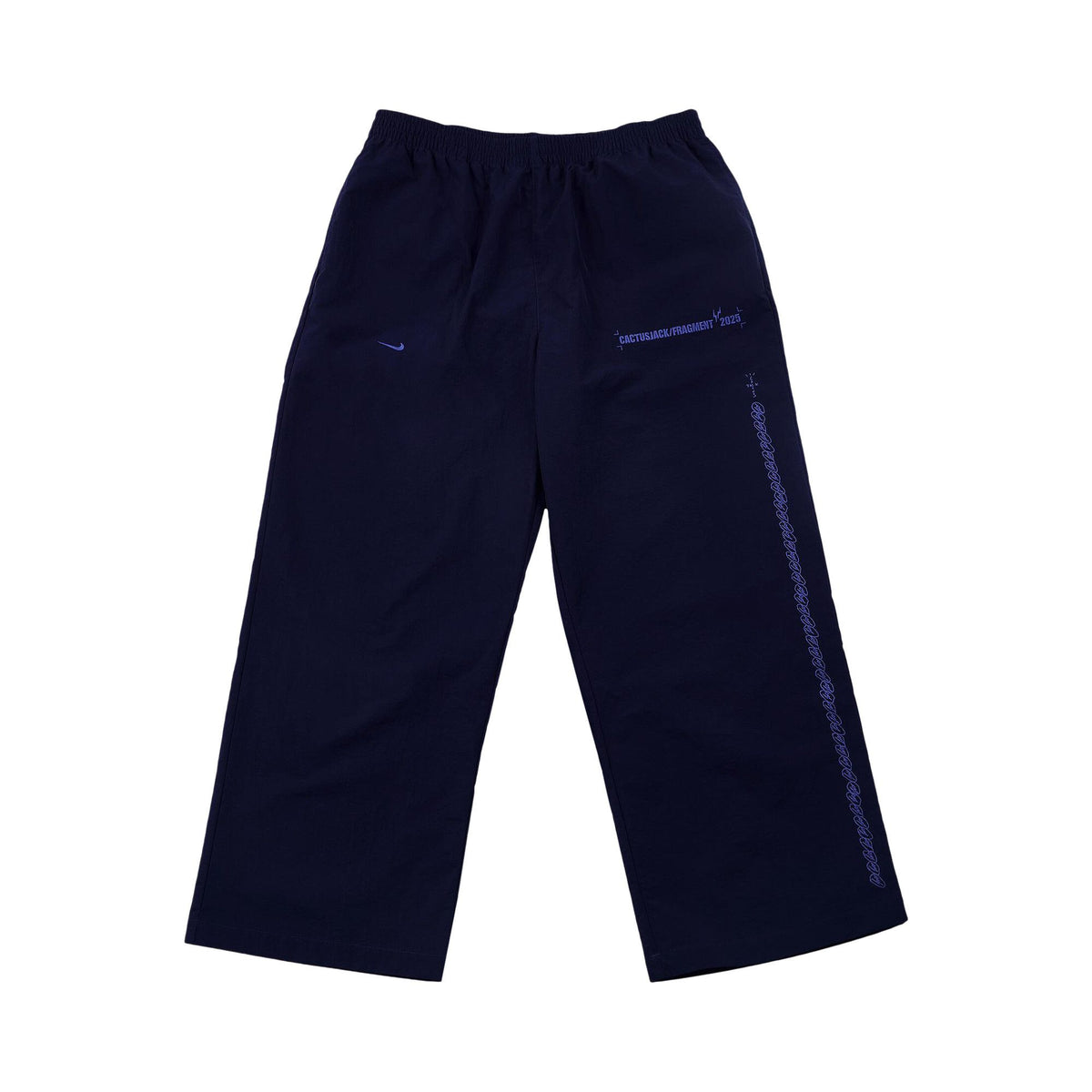 Travis Scott Cactus Jack x Fragment x Nike Tokyo Windbreaker Pants Navy front