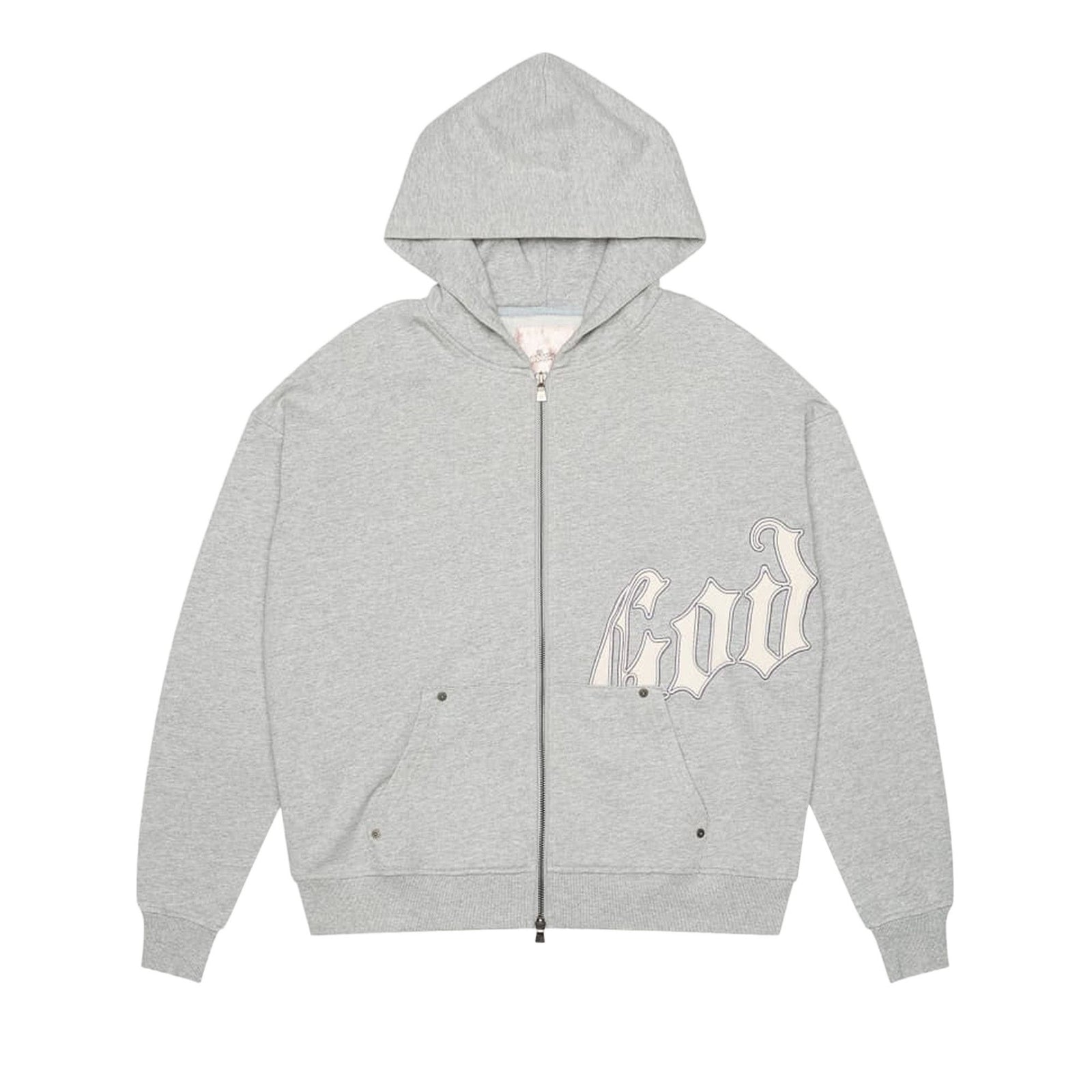 Godspeed OG Logo Hoodie V2 Heather Grey front