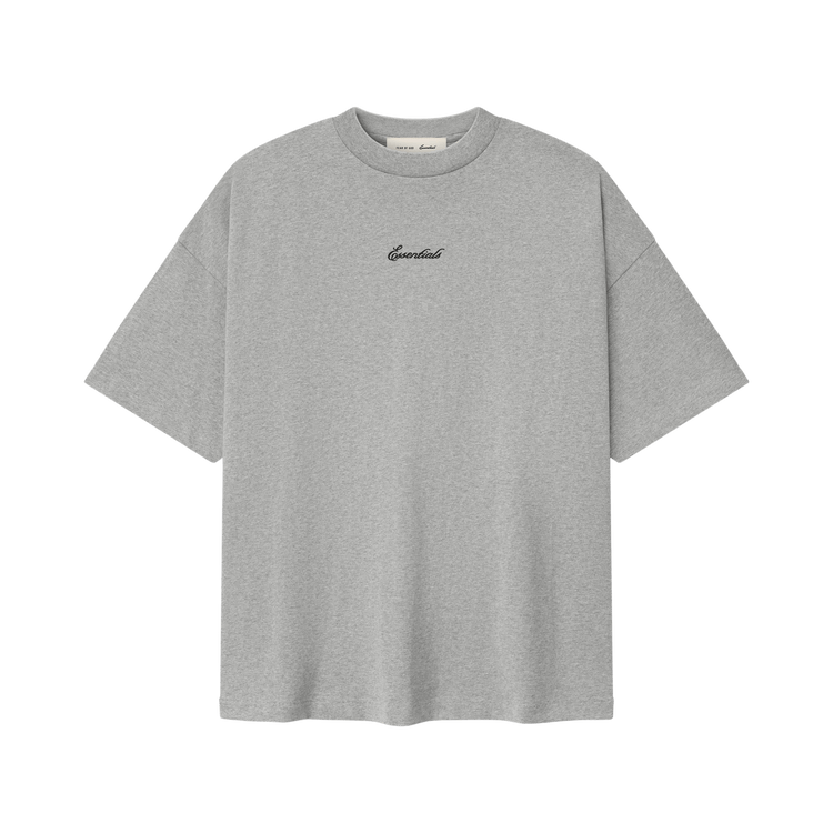 Fear of God Essentials Signature 90s Short-Sleeve Tee II Concrete Heather (SS26)