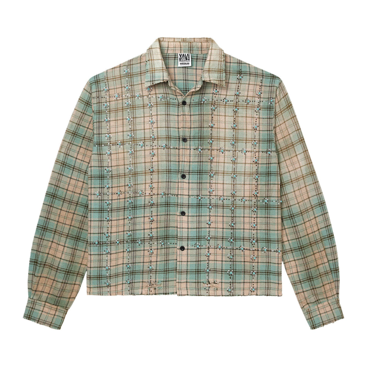 Vale Forever Little Gems L/S Flannel Green front