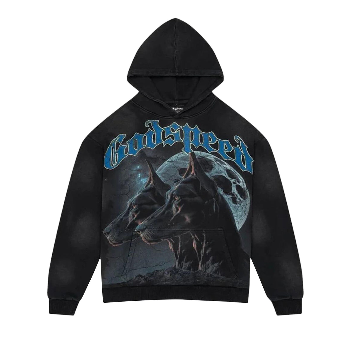 Godspeed F.T.D Hoodie Black Wash front