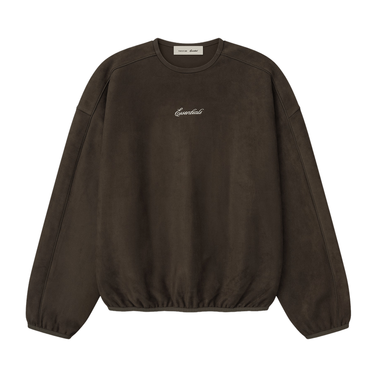 Fear of God Essentials Signature Modern Crewneck With Piping Sweatshirt Brown (SS26)