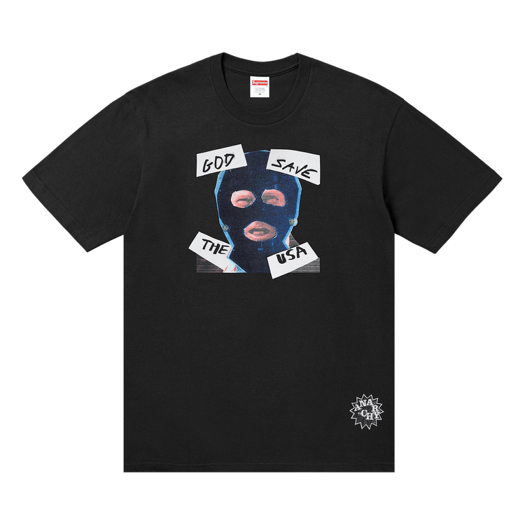 Supreme God Save Us Tee Black