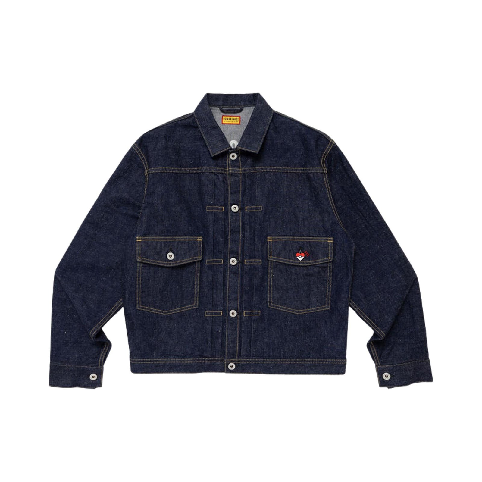 Human Made x Pokemon Pikachu Denim Jacket Indigo front