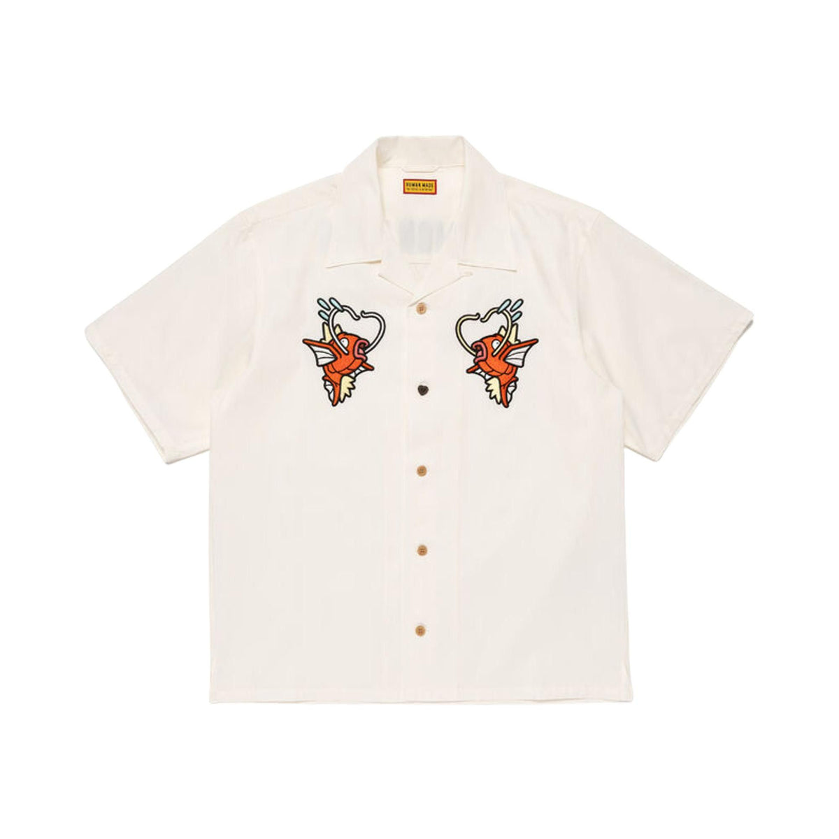 Human Made x Pokemon Magikarp Aloha Shirt White front