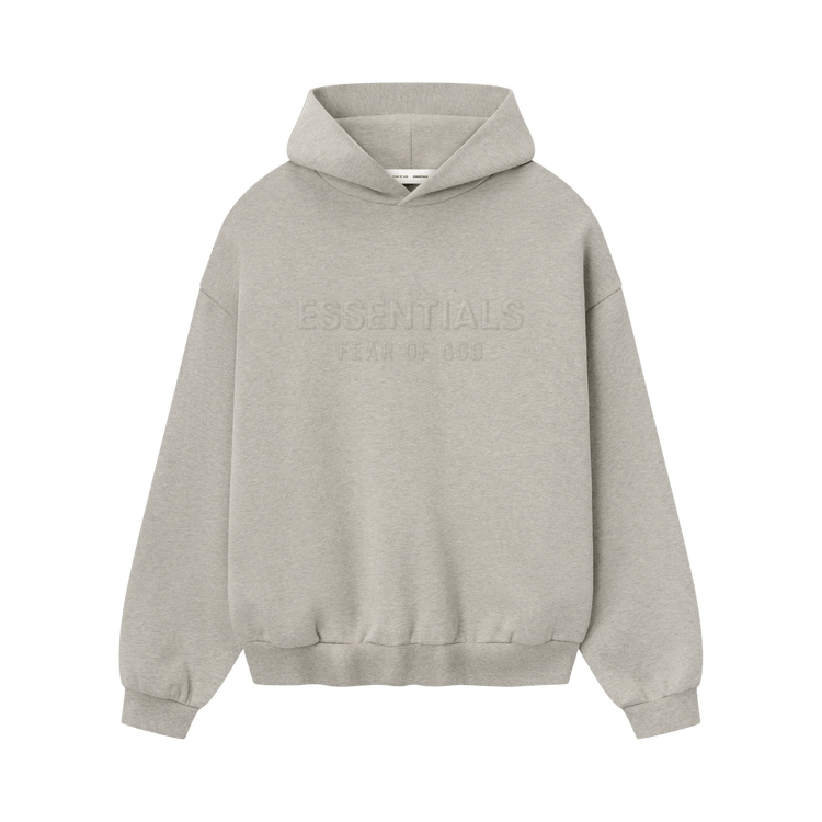 Fear of God Essentials Embossed 90s Fit Fleece Hoodie Warm Heather (FW25)
